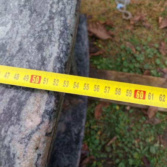 Szafka granitowa z płyty gnejs pod wymiar.