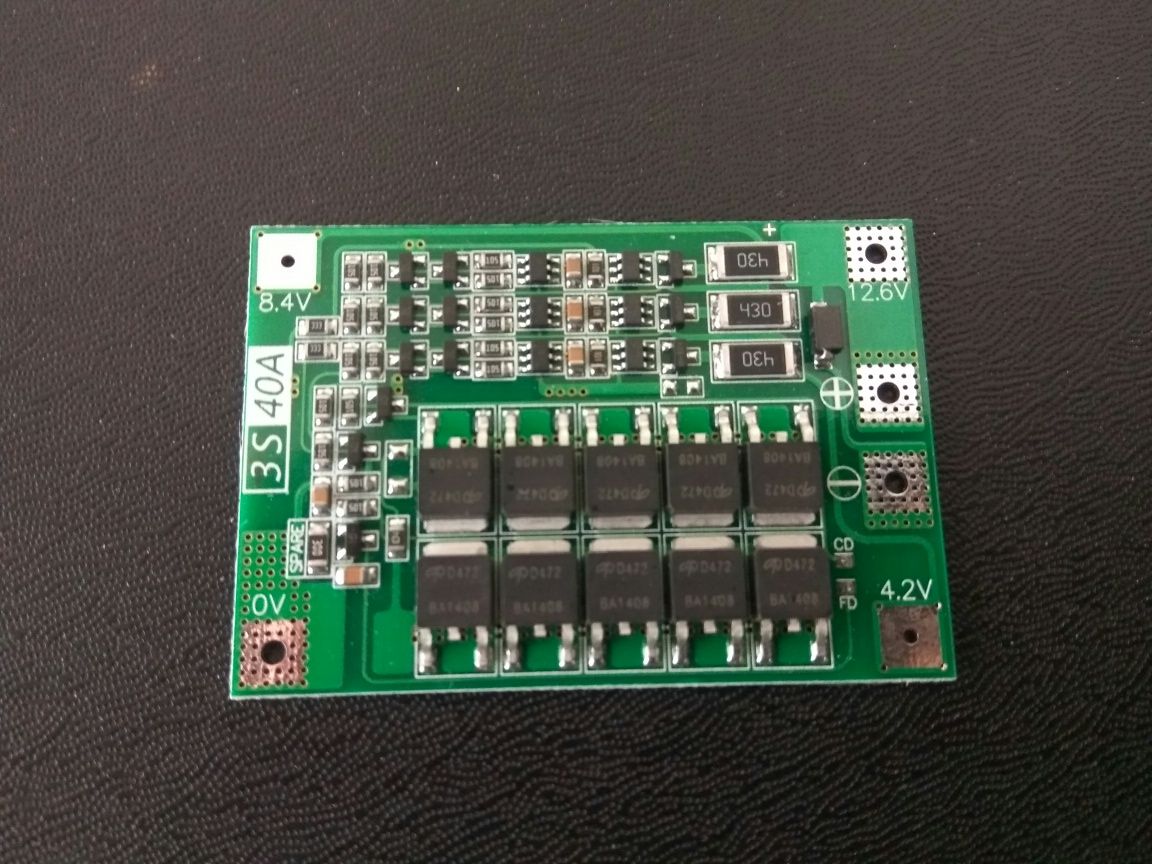 Плата BMS 3S 40A 12,6v
