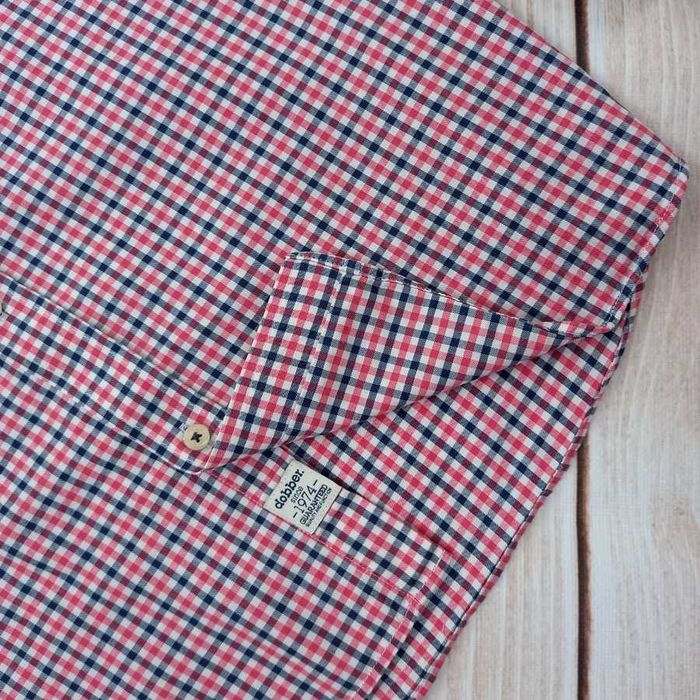 Dobber Modna Koszula Męska w Kratkę Bawełna Rozmiar M Dobber