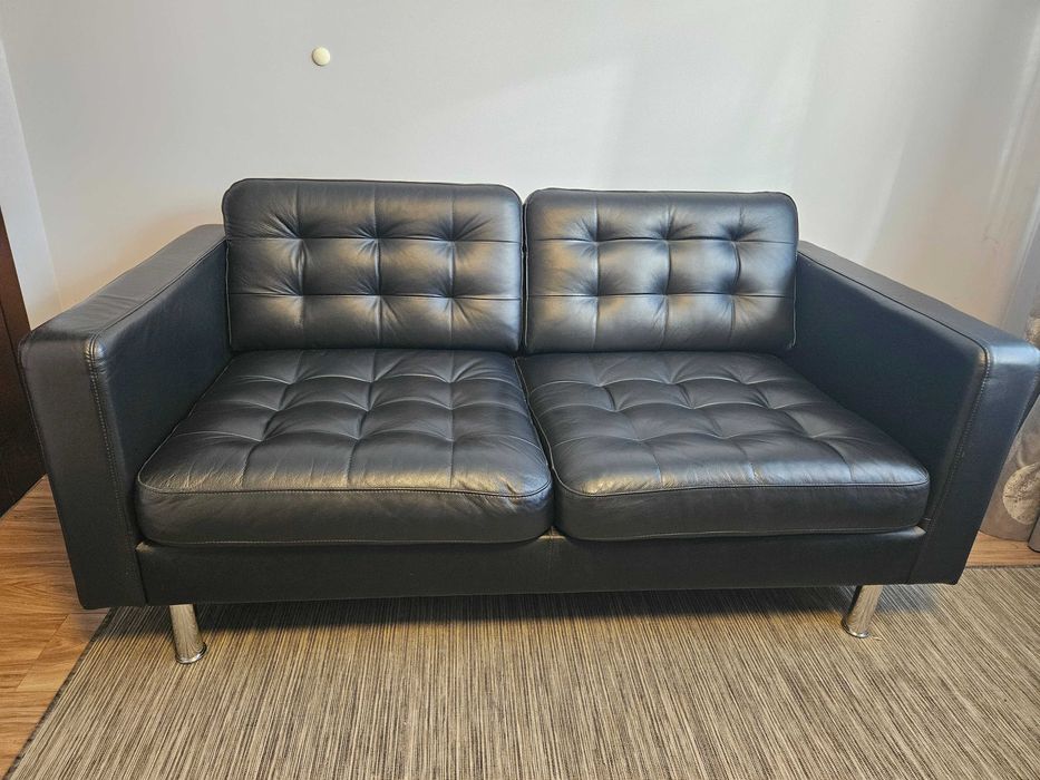 sofa 3-osobowa, skórzana, Ikea LANDSKRONA