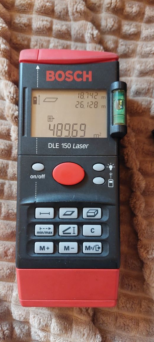 Dalmierz laserowy Bosch DLE 150 STAN  IDEALNY . Uzywany może 3miesiace