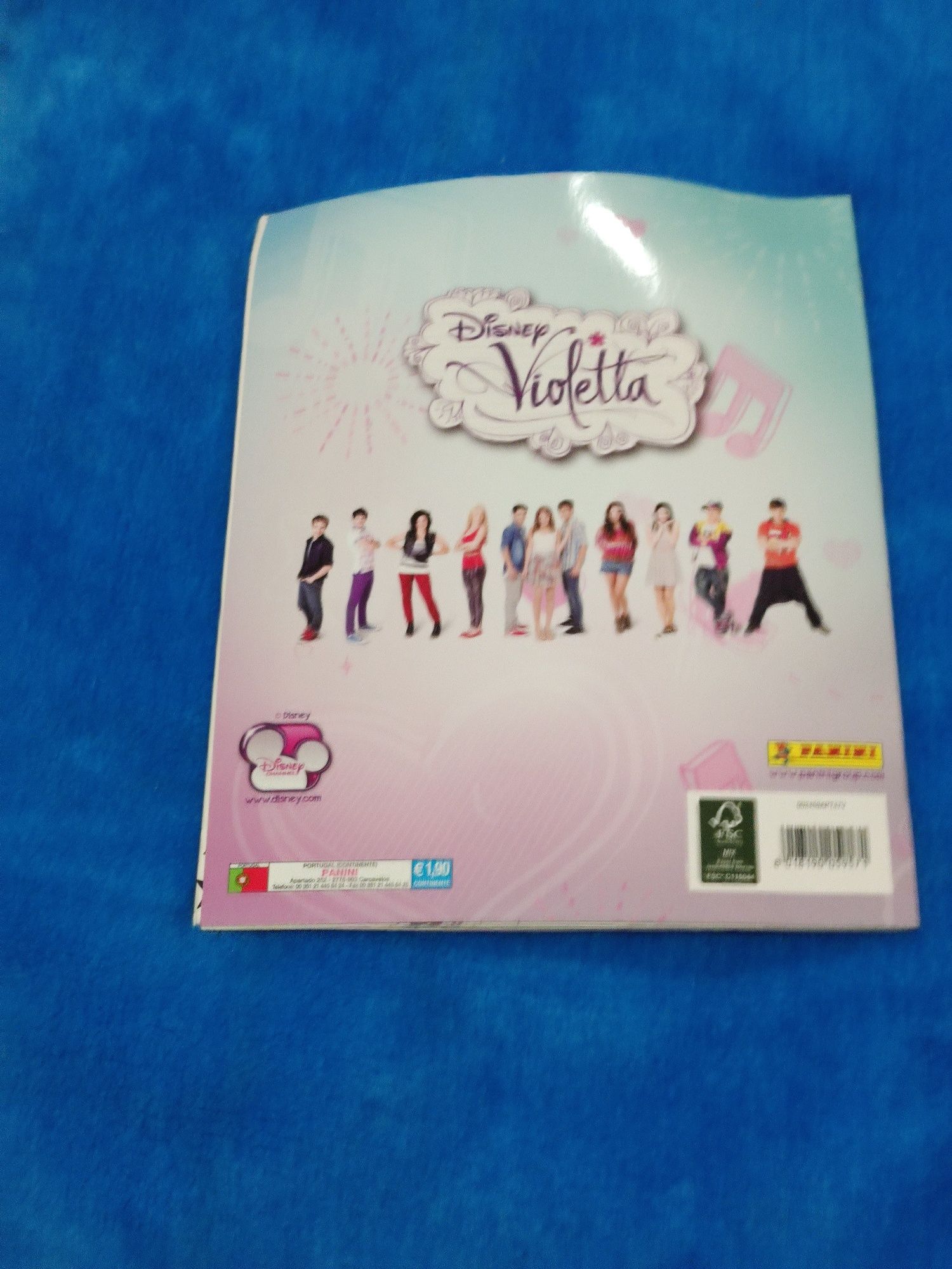 Caderneta de cromos da Violetta 1 e 2 da Disney e panini (ler inf)