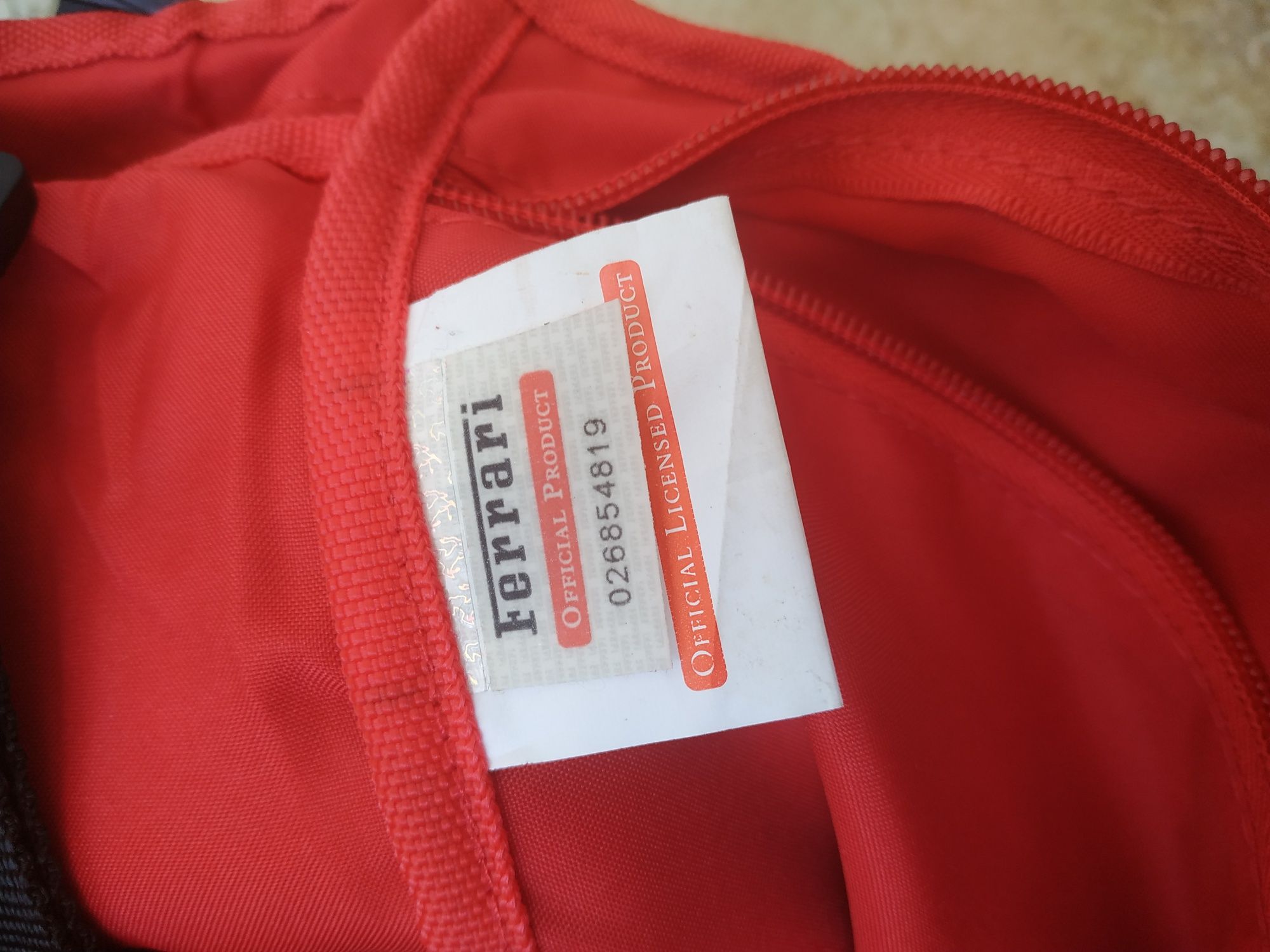 Школьная сумка красная на плечо FERRARI KIDS