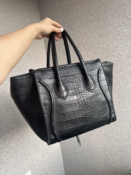 Большая черная сумка велика чорна сумка