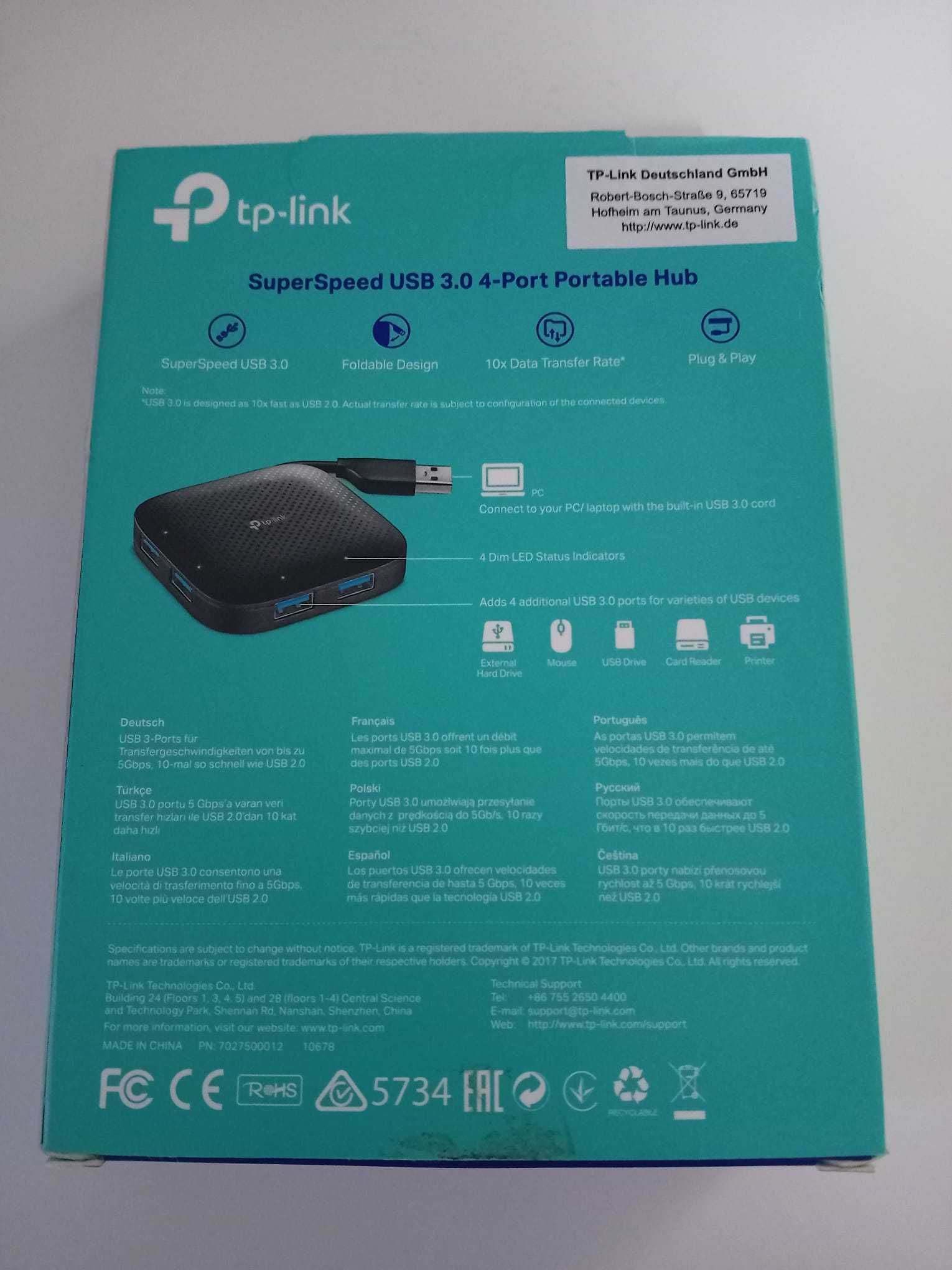 Hub Usb 3.0 TP-Link 4 portas