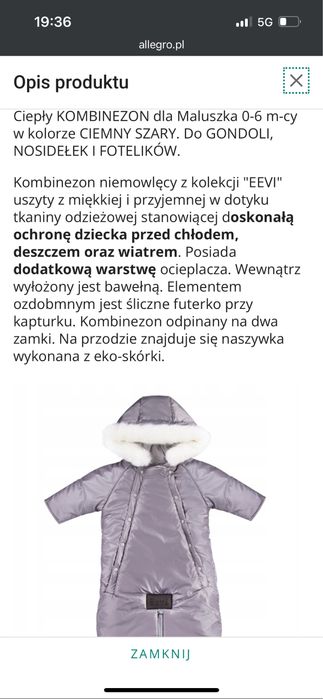 Kombinezon dzieciecy