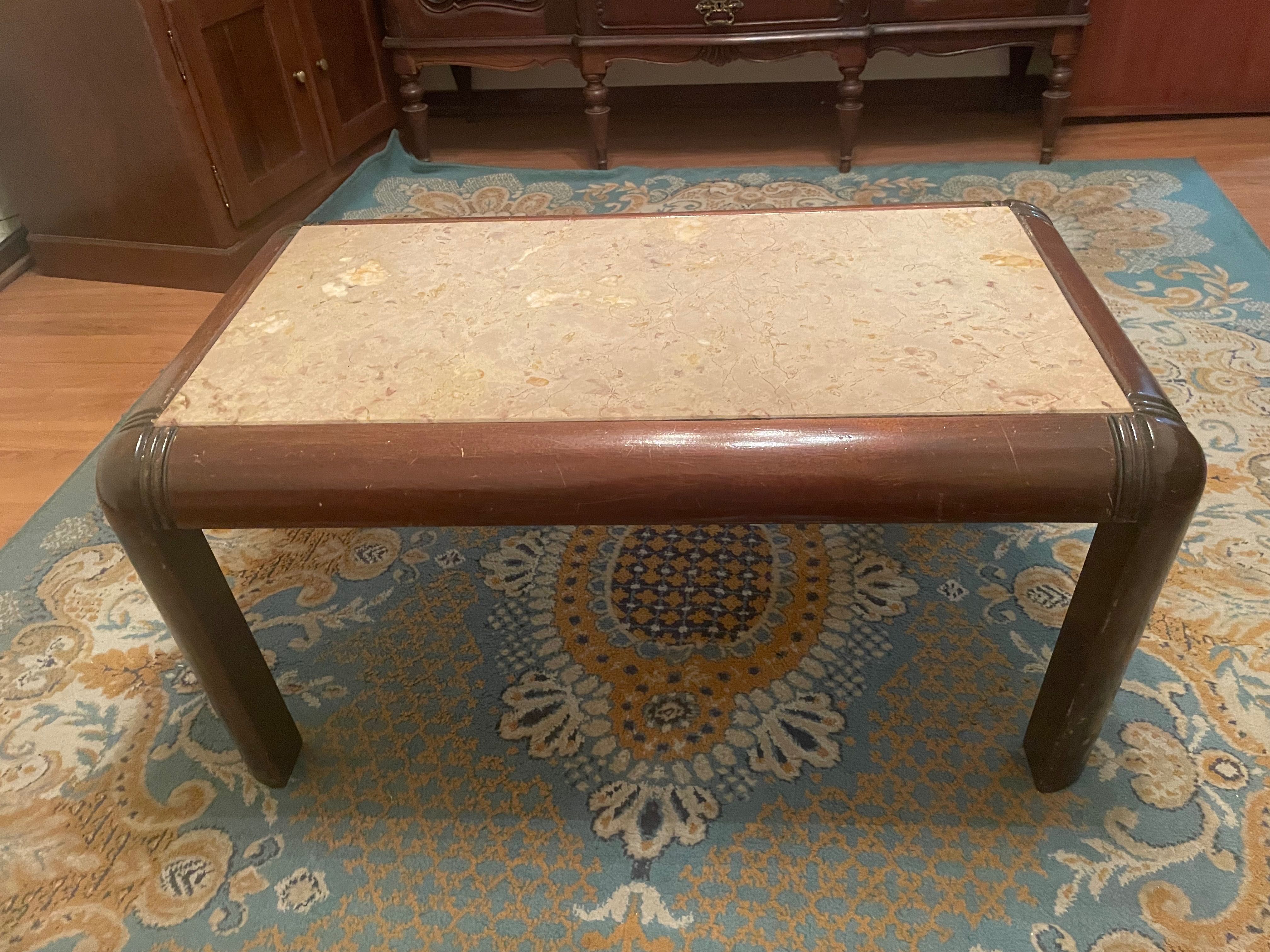 mesa de centro de mármore