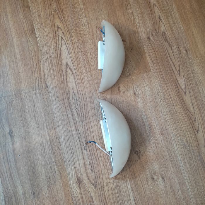 Apliques de parede vidro opaco efeito mármore