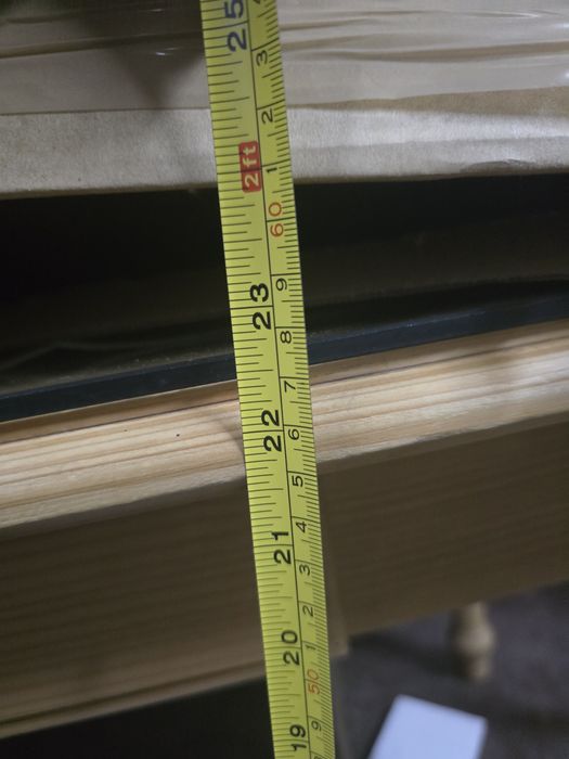 Stół  Stolik Ława drewniany z szklanym blatem