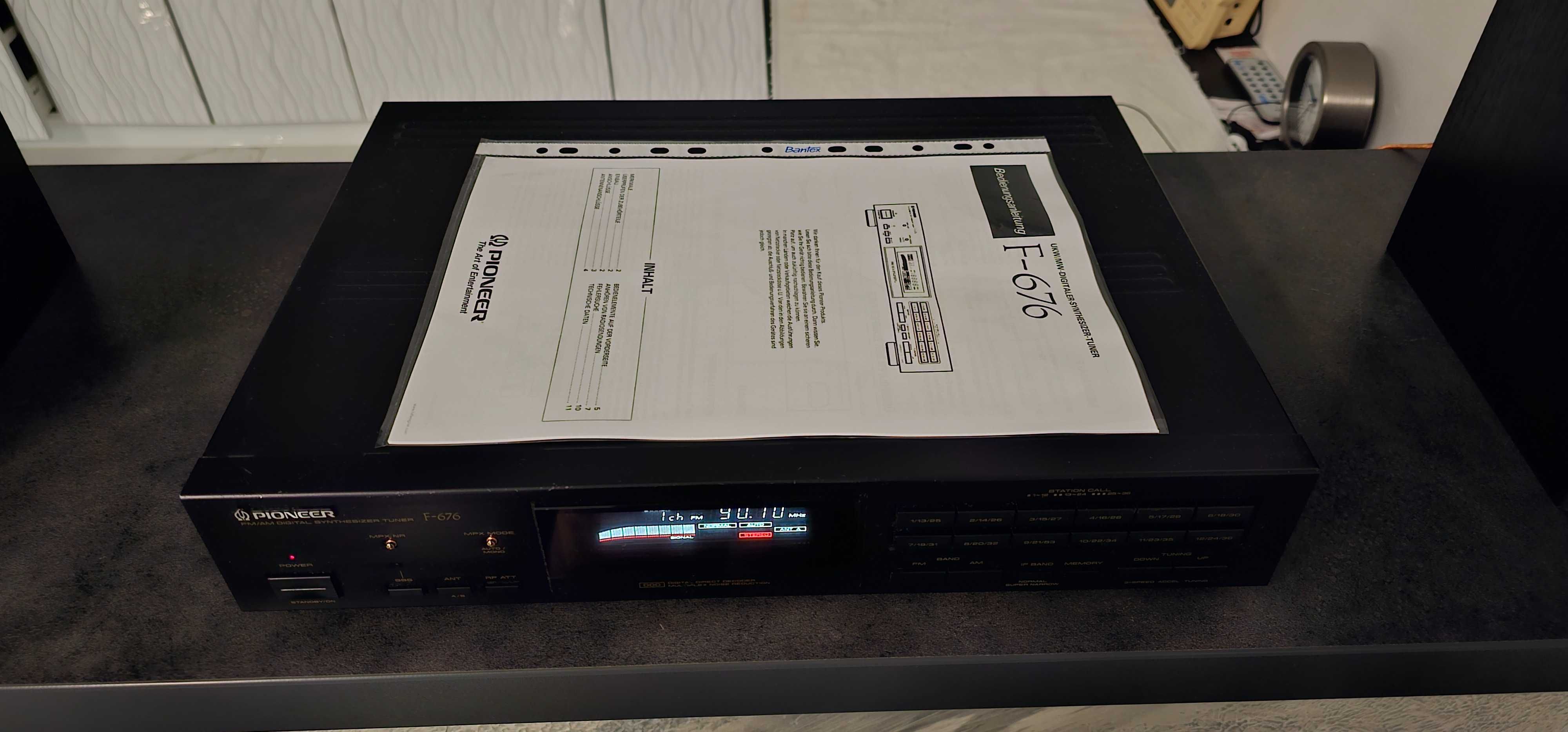 Pioneer Tuner F-676 wysoki model dwie anteny instrukcja