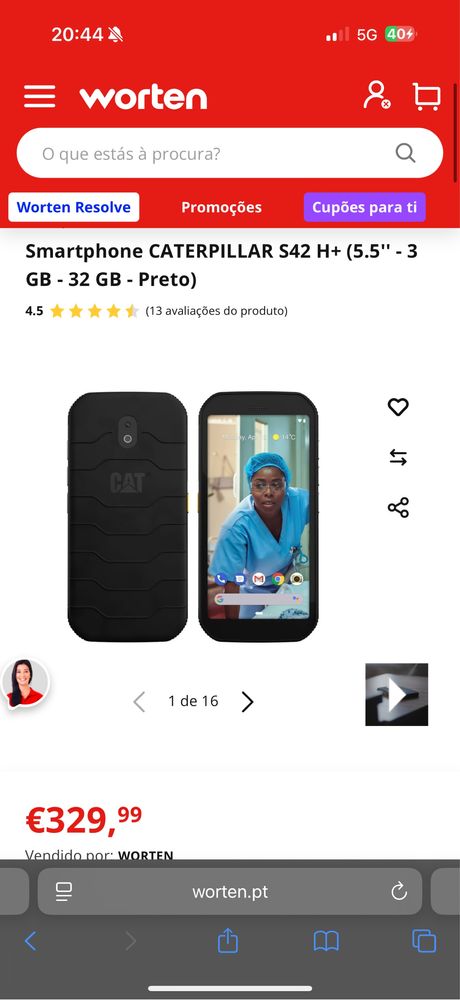 CAT S42 H+ novo