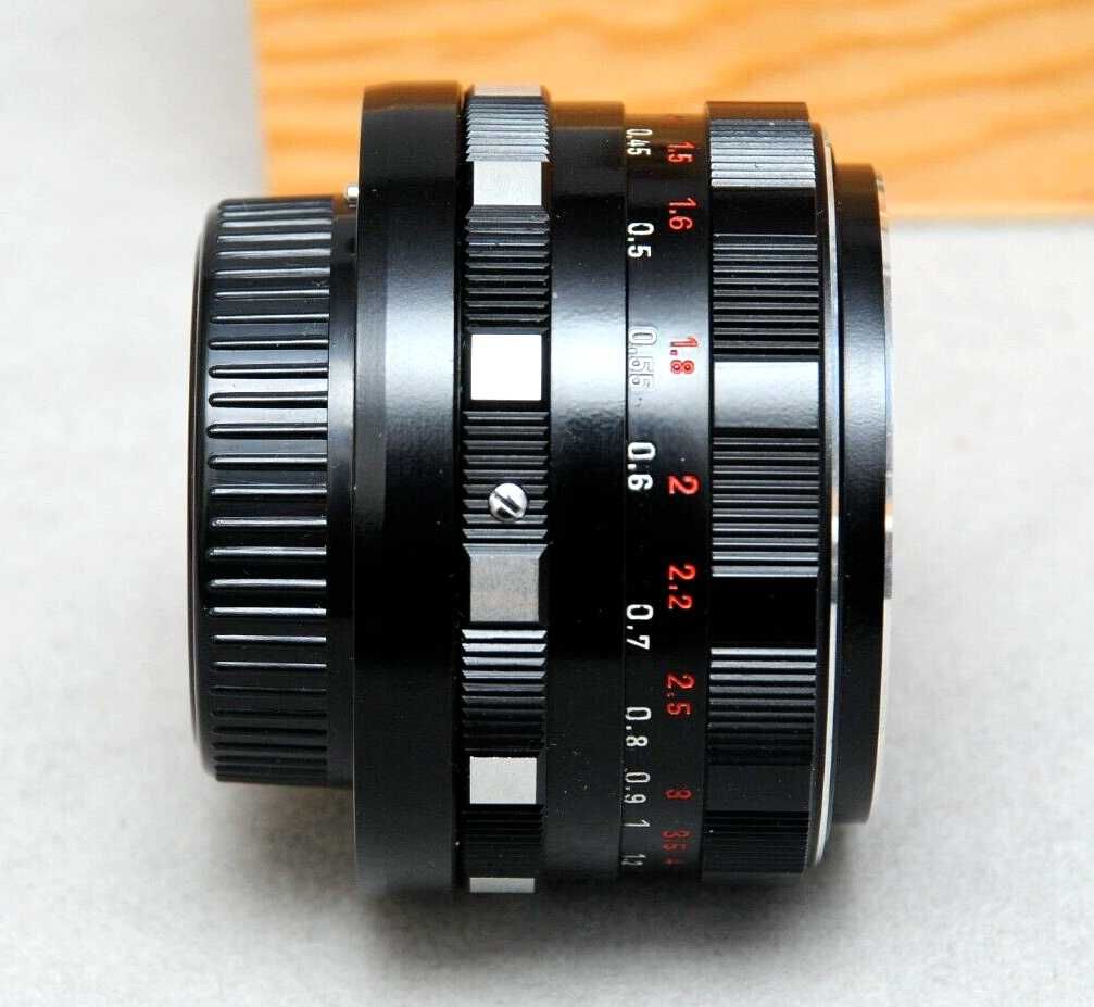 Meyer Optik Oreston Zebra 1,8/50mm rzadki submodel Moc. M42