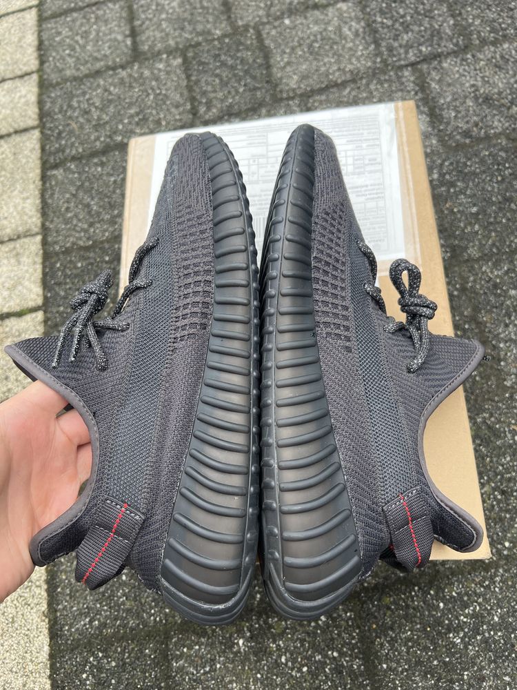 Adidas Yeezy Boost 350 V2 Black Static Non Reflective czarne 46