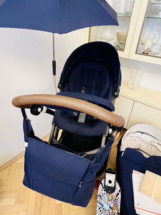Wózek Stokke Trailz spacerówka i gondolka nowa wersja granatowa