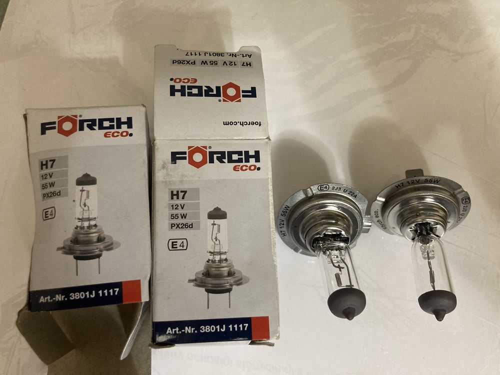 Лапмочки Forch H7 12v 55w px26d цена за пару