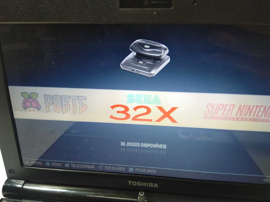Portatil Toshiba Retro Gaming, com centenas de jogos Classicos