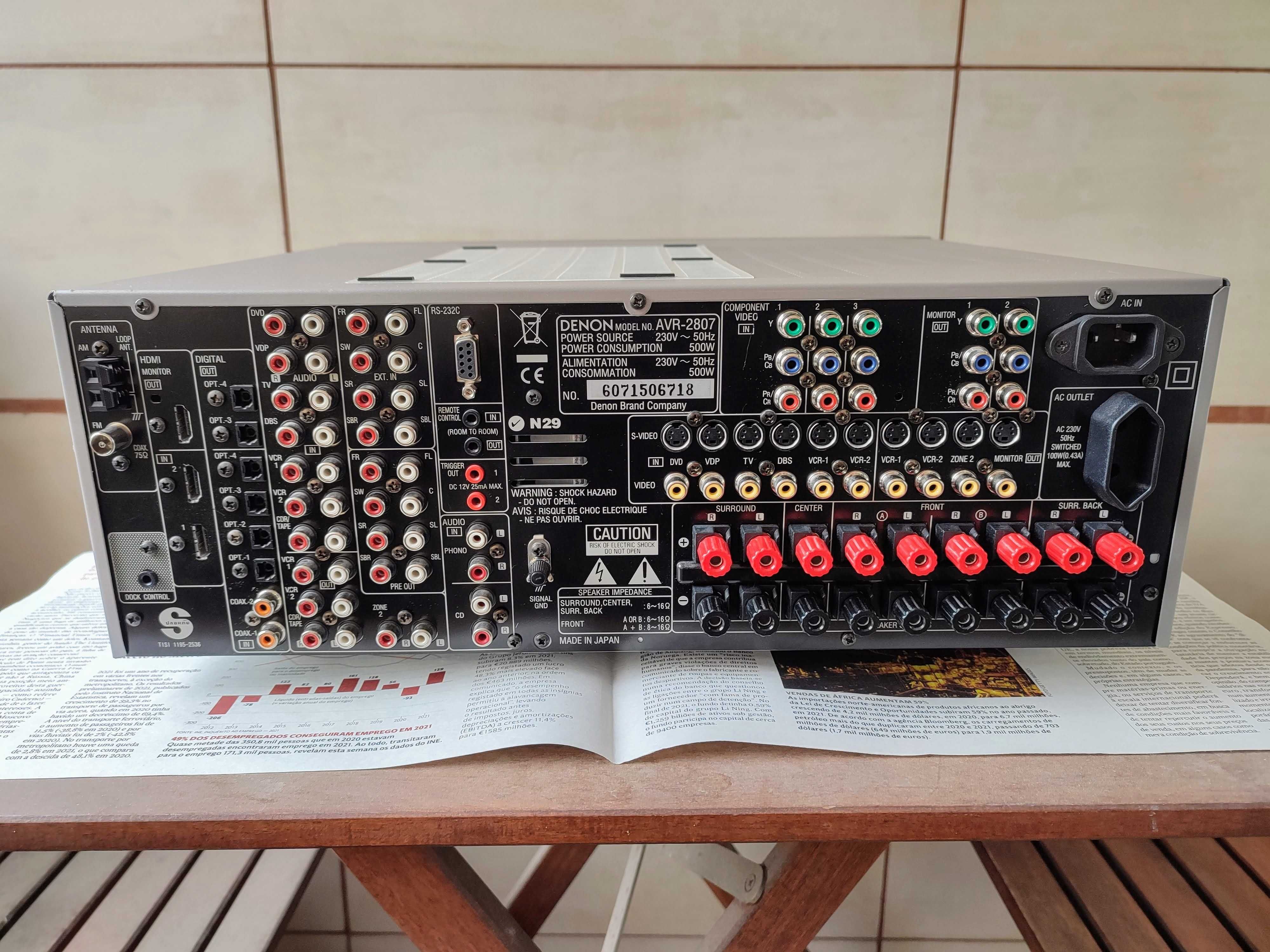 Amplificador receiver Denon AVR-2807