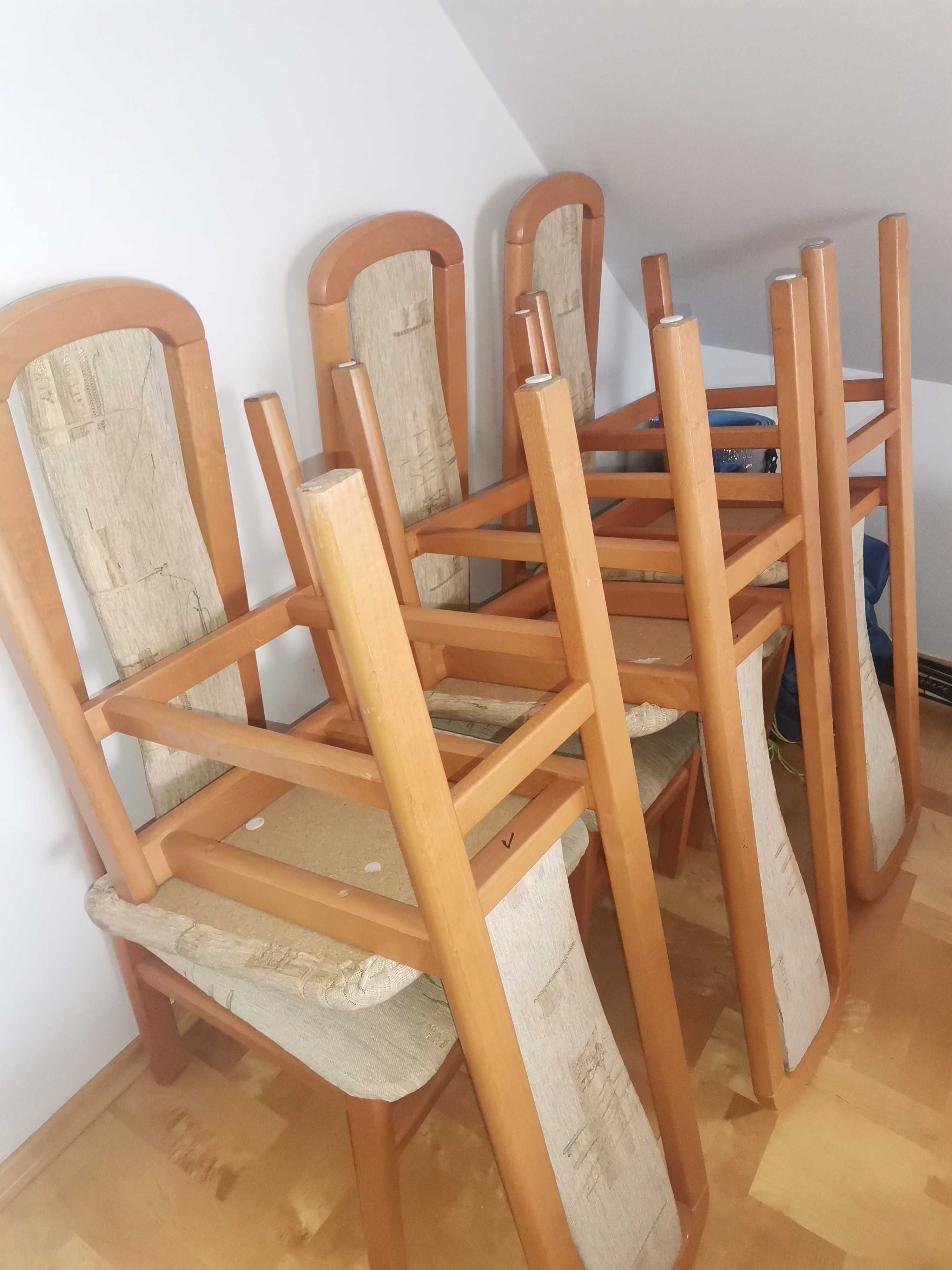 Krzesła drewniane 6 sztuk  - zestaw