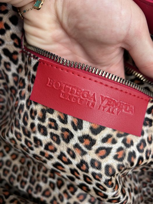 Torebka damska czerwona Bottega Veneta