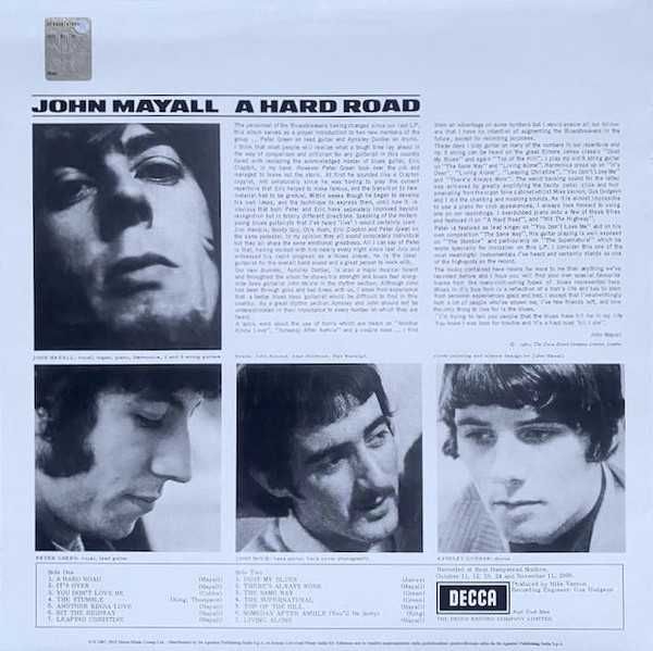JOHN MAYALL -A HARD ROAD- LP -płyta nowa , zafoliowana