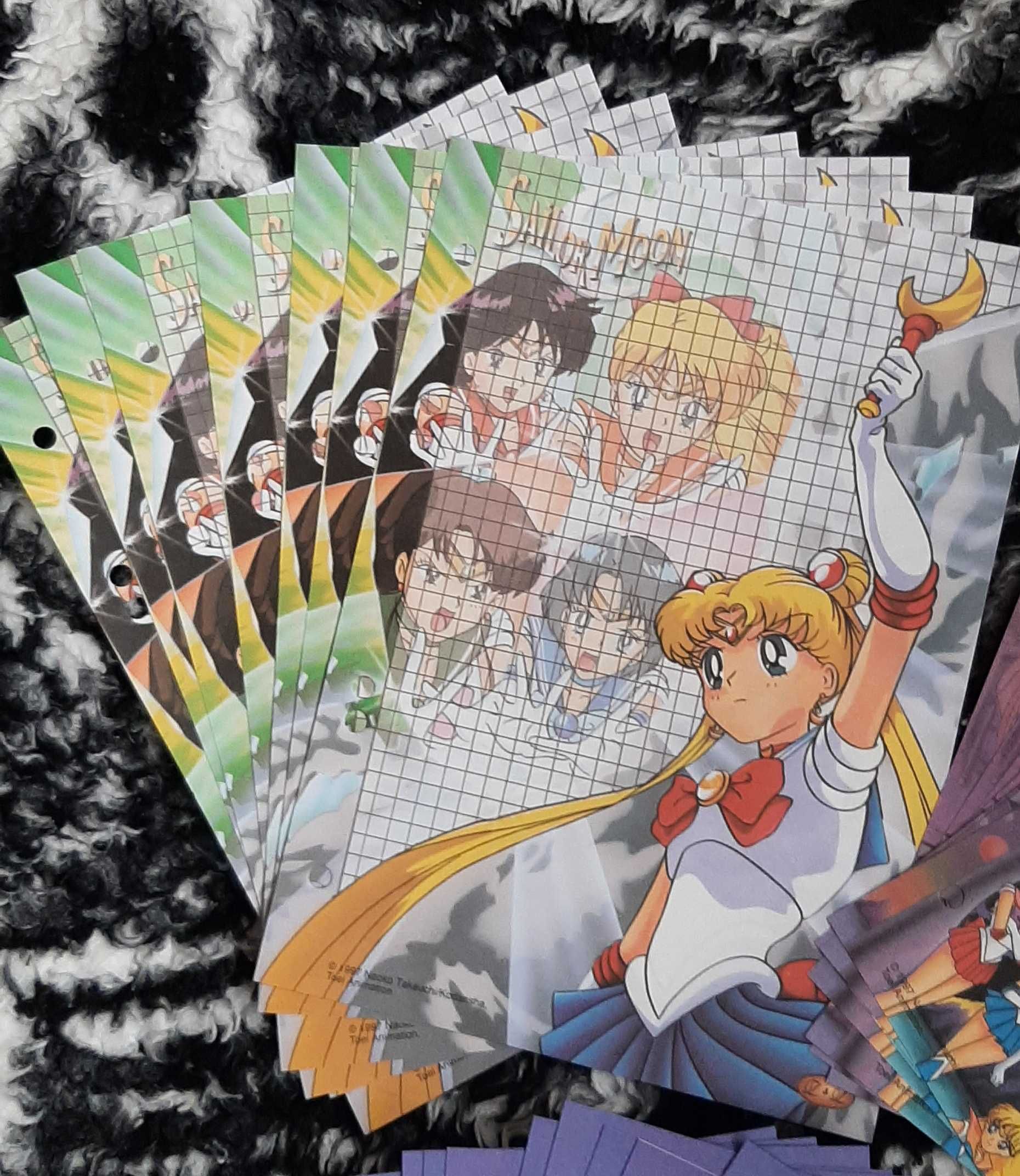 Sailor Moon / Czarodziejka z Księżyca - KARTECZKI do segregatora