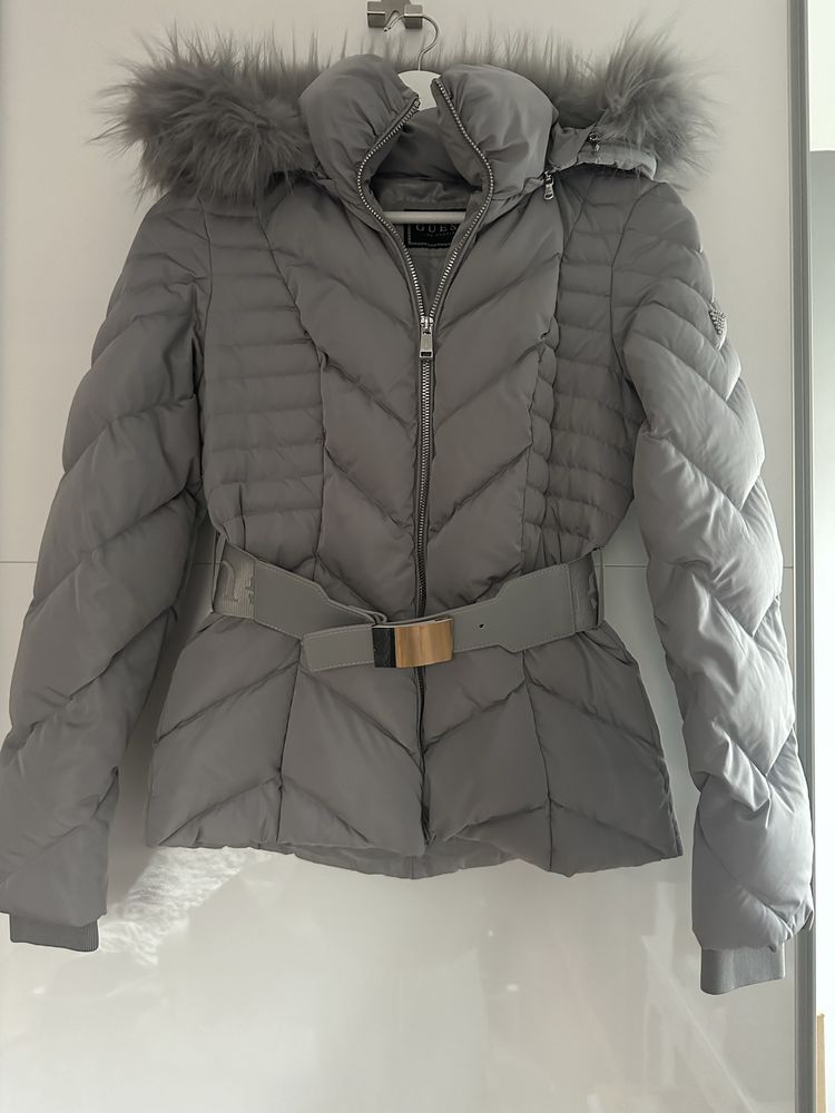 Kurtka szara puchowa Guess XS