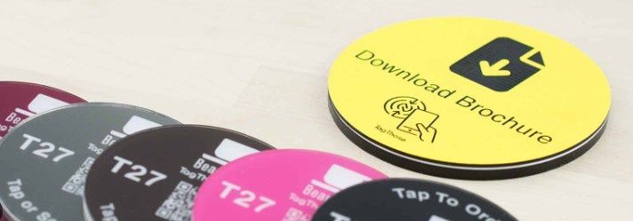 5 NFC autocolantes personalizáveis