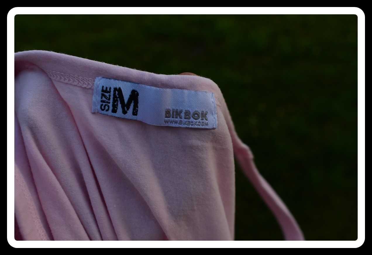 Jasno różowa koszula długa bokserka 36 S