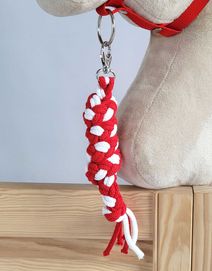 Uwiąz dla Hobby Horse ze sznurka – biało-czerwony!