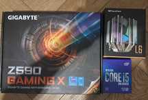 Zestaw: Płyta główna Z590 + Procesor I5 10600KF + Chłodzenie
