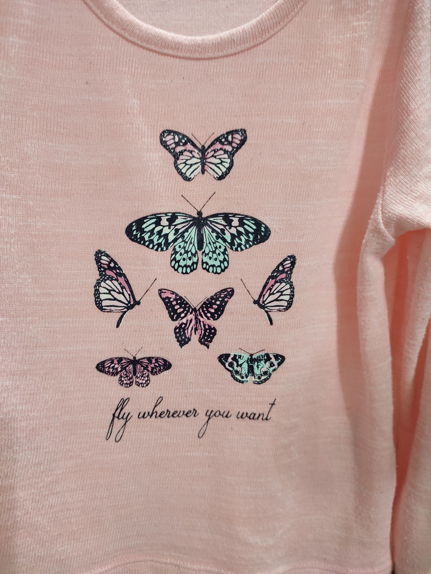 Sweterek motyle Lupilu 98/104 sweter motylek cienki różowy