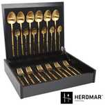 Faqueiro 24 peças Stick Dourado Mate
