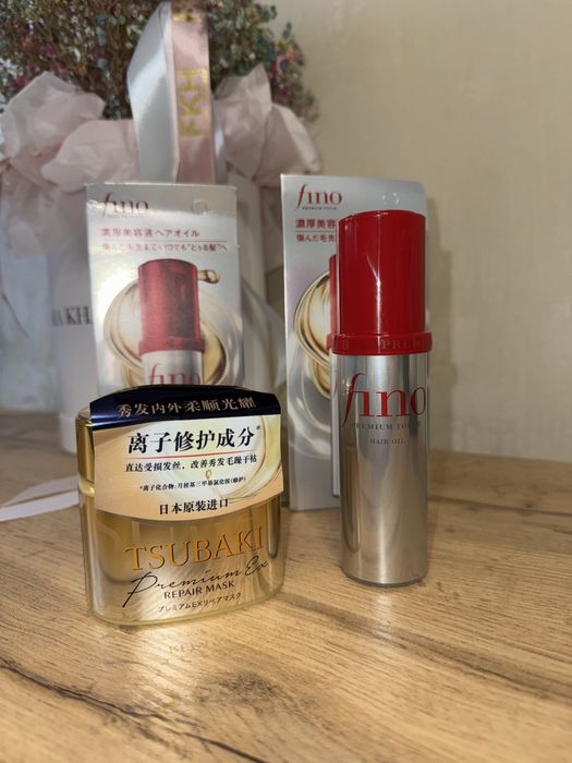 Shiseido tsubaki mask/ fino premium oil (маска восстанавливающая,масло