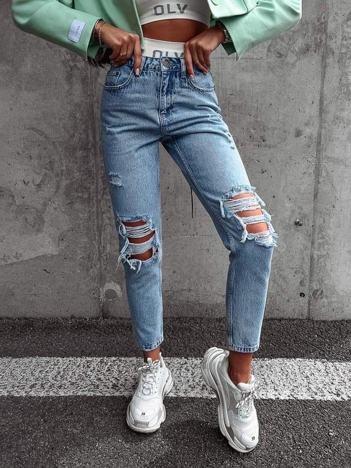 Spodnie damskie jeansy Olavoga Verti XS S M czarne niebieskie
