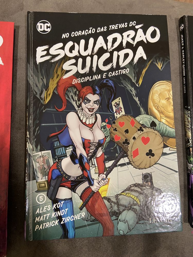 Coleção de banda desenhada- Joker; esquadrão suicida; Joker & Harley