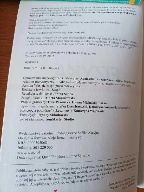 Podręcznik do fizyki do technikum i liceum część 1