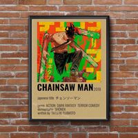 Аниме плакат Человек бензопила/Chainsaw Man/ОСТАЛОСЬ ПАРУ ШТУК!