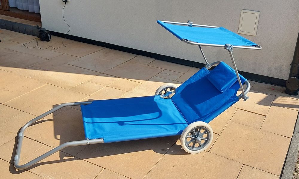 Leżak plażowy/ogrodowy nowy