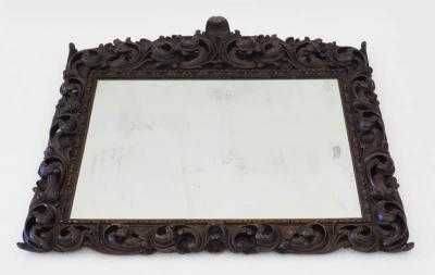 Espelho parede madeira de castanho