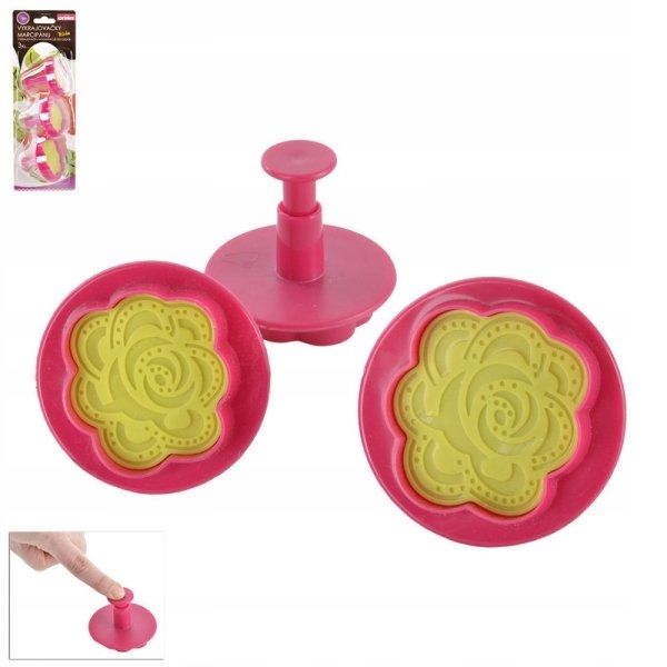 Wykrawacze Do Lukru Torty Ciasta 3Szt Kwiat Róży O