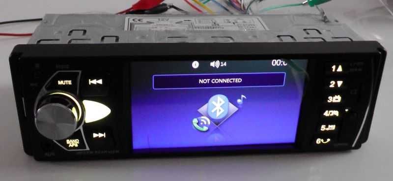 Radio samochodowe + 2 piloty USB SD Bluetooth ekran 4,1" kolor