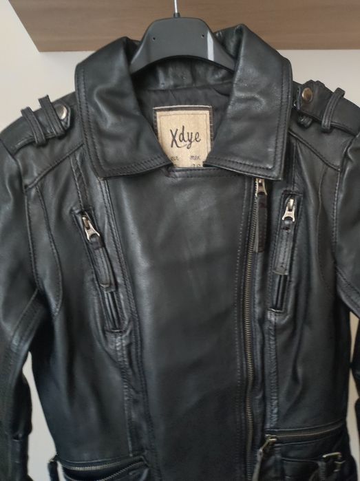 Ramoneska S 36 Xdye skóra naturalna czarna
motocyklówka