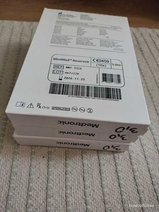 Medtronic zbiorniczki 3ml 30 sztuk