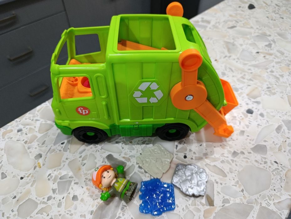 Fisher-Price Little People Auto Interaktywna Śmieciarka