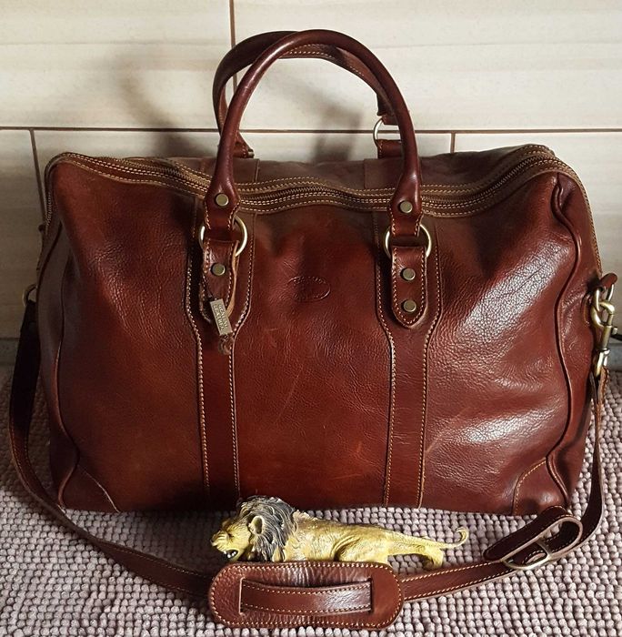 Шкіряна велика подорожня сумка ALESSIA ORIGINAL Італія