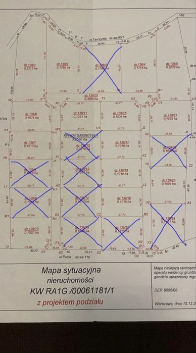 Dzialka budowlana w Prace Małe gmina Tarczyn