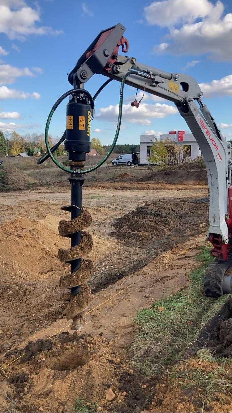 koparka łańcuchowa, koparka, drenaż,  lokalizacja rur i kabli