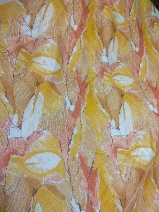 PRL Duże Zasłony z lnem