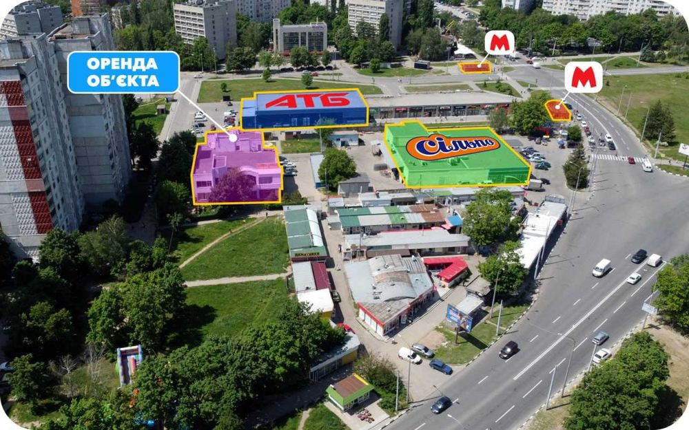 Оренда приміщення 309 м2 / 1 поверх / м. Олексіївська 20 м