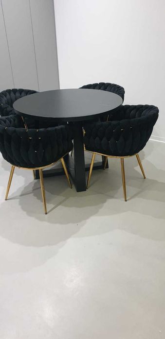 Stół rozkładany czarny